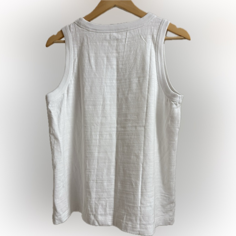 LOFT Harbor Tank Top | L | White - Picture 2 of 8